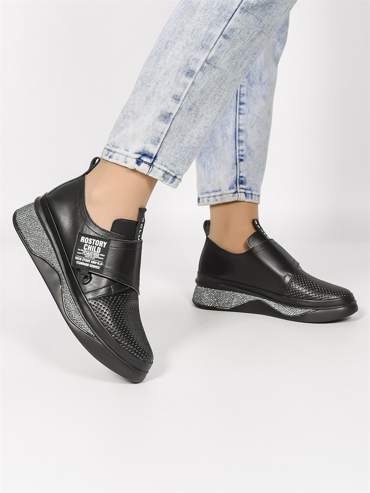 Слиперы женские летние натуральная кожа черные 164-1-01 Слиперы женские летние натуральная кожа черные 164-1-01