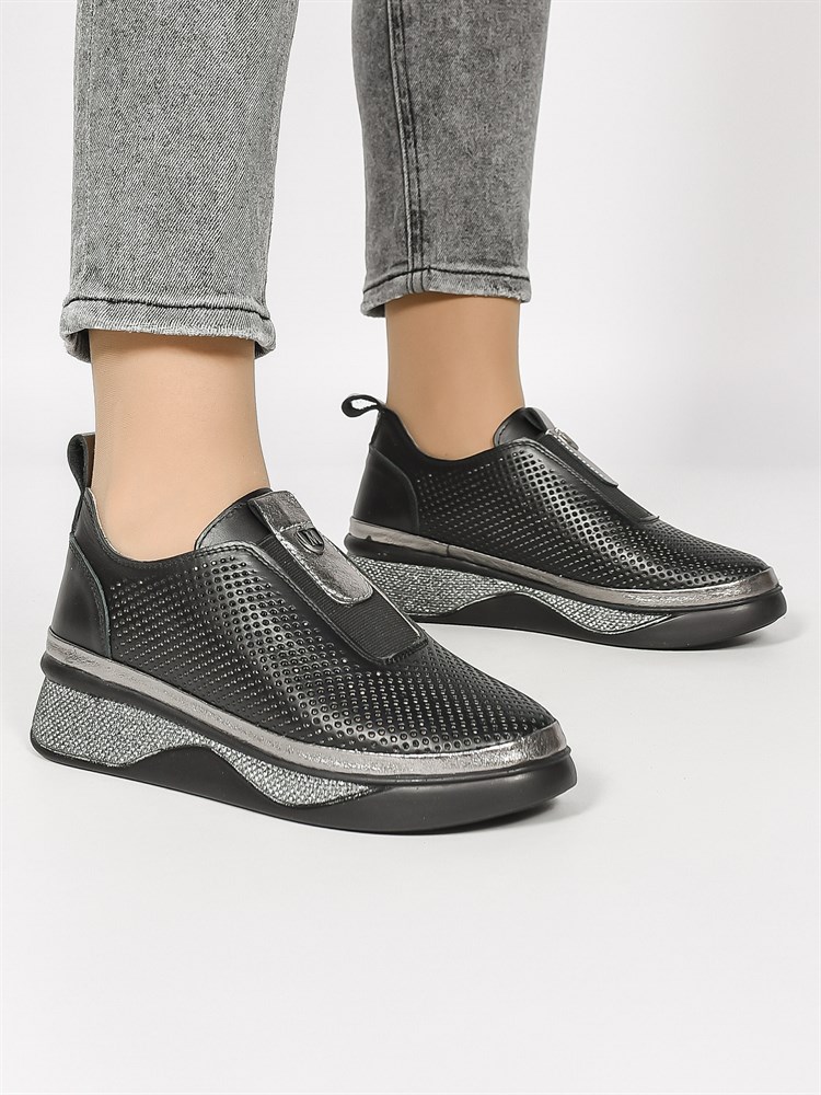 Слиперы женские летние натуральная кожа черные 161-1-01-227 Слиперы женские летние натуральная кожа черные 161-1-01-227