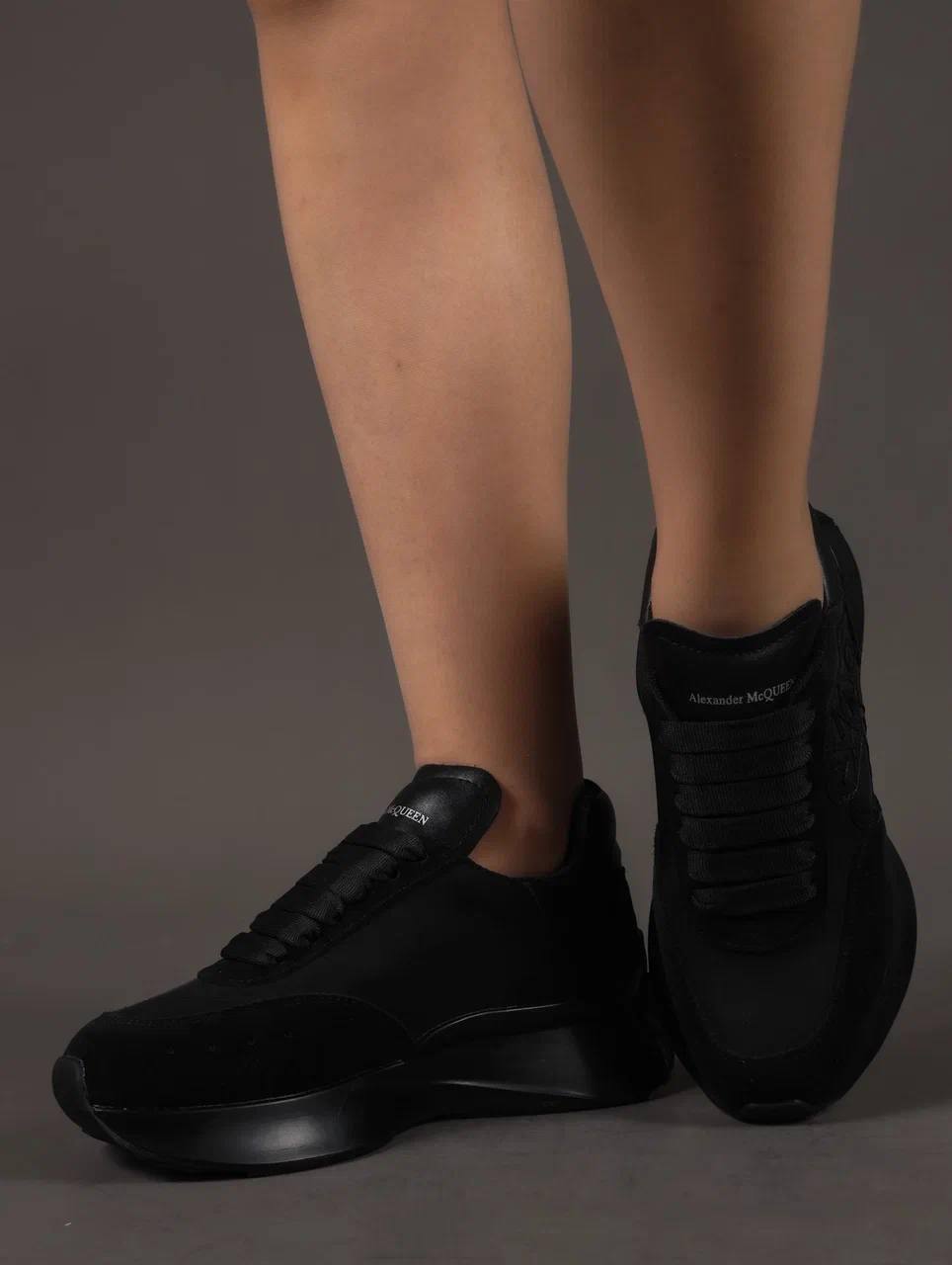 Кроссовки женские брендовые натуральная кожа черные 3580 Кроссовки женские брендовые натуральная кожа черные 3580