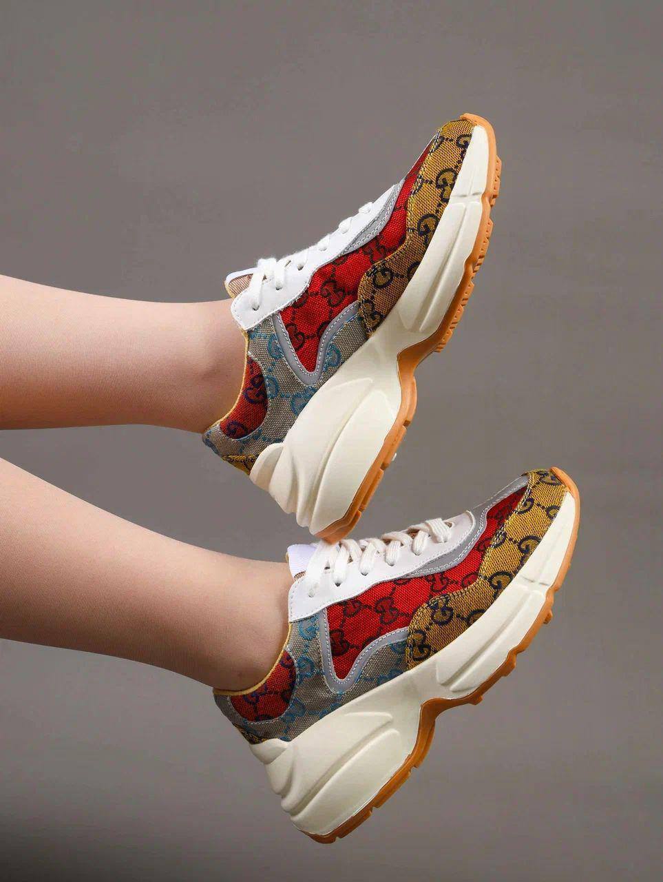 Кроссовки женские брендовые джинсовые многоцветные 3617