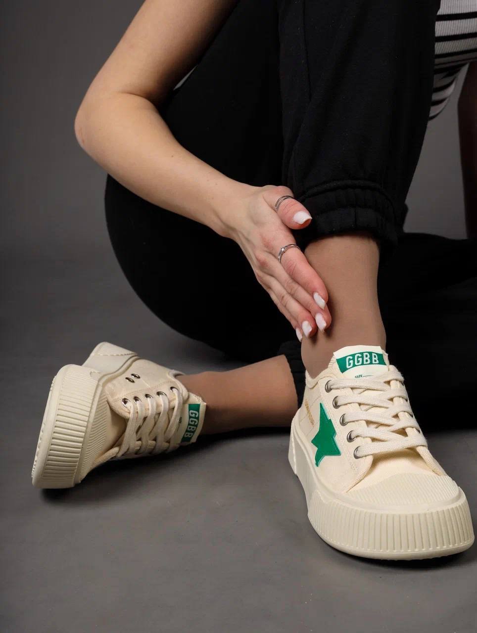 Кеды женские брендовые текстильные бежевые 3586 Кеды женские брендовые текстильные бежевые 3586