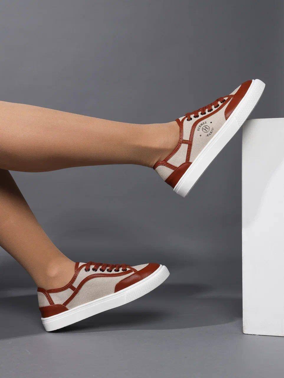 Кеды женские брендовые натуральная кожа с текстилем коричневые 3666 Кеды женские брендовые натуральная кожа с текстилем коричневые 3666