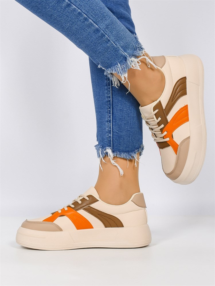 Кеды женские искусственная кожа кремовые 375-31 Кеды женские искусственная кожа кремовые 375-31