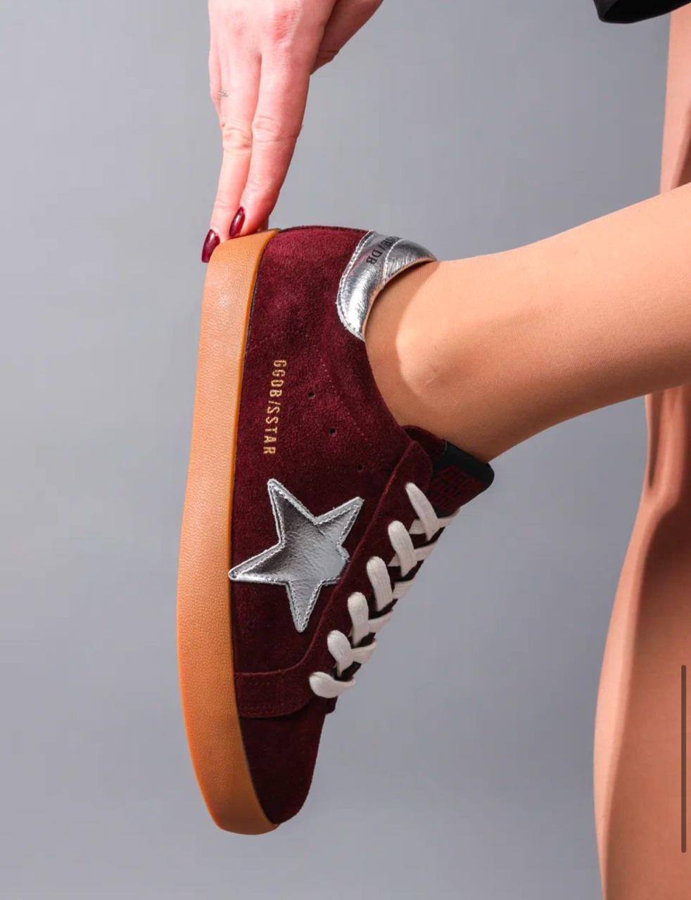 Кеды женские брендовые натуральная замша бордовые 3726 Кеды женские брендовые натуральная замша бордовые 3726