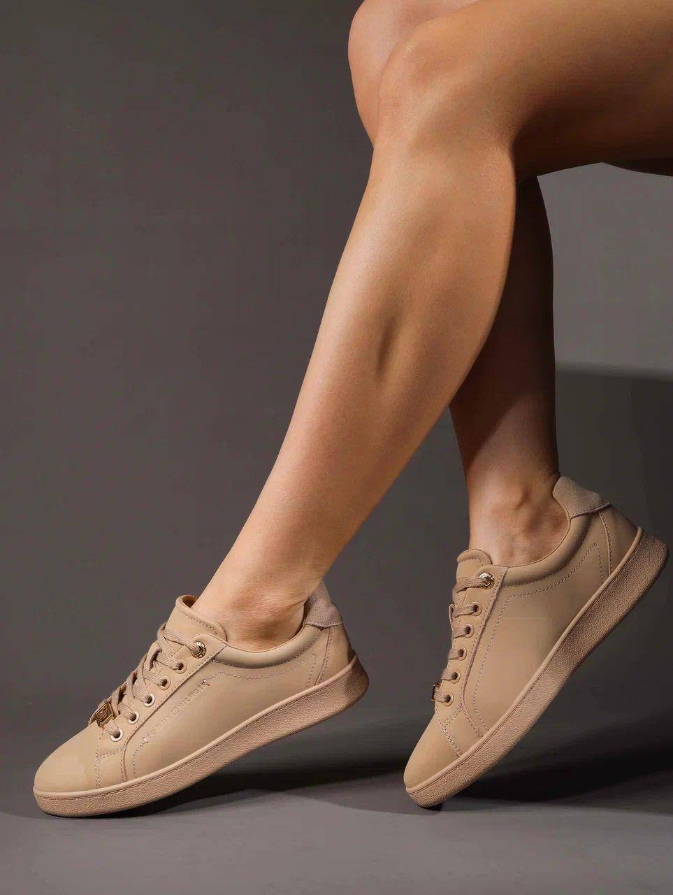 Кеды женские брендовые натуральная кожа бежевые 3679 Кеды женские брендовые натуральная кожа бежевые 3679