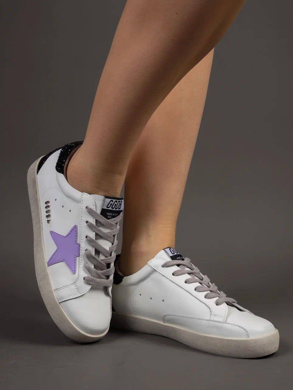 Кеды женские брендовые натуральная кожа белые 3750