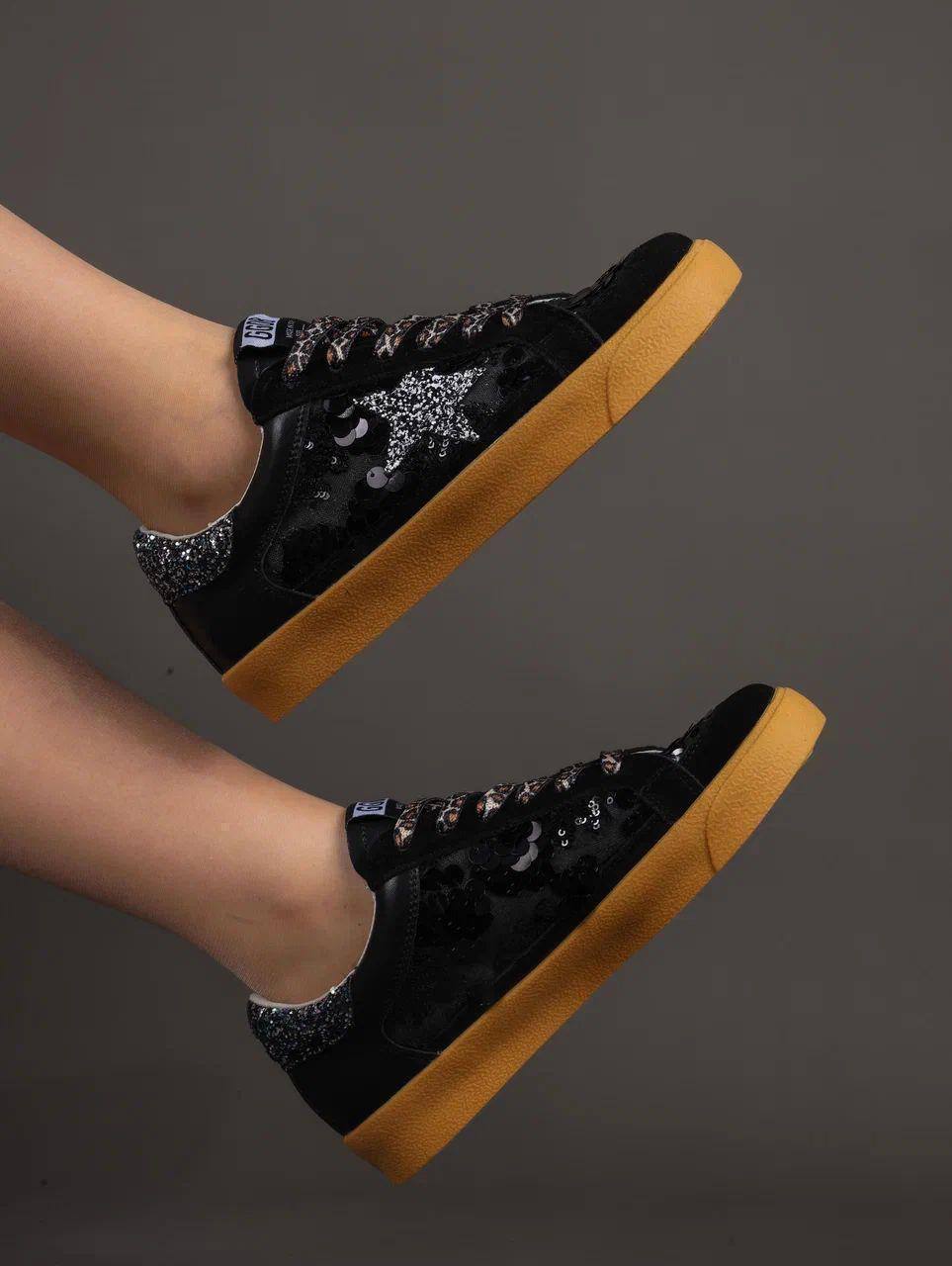 Кеды женские летние брендовые натуральная замша черные 3760