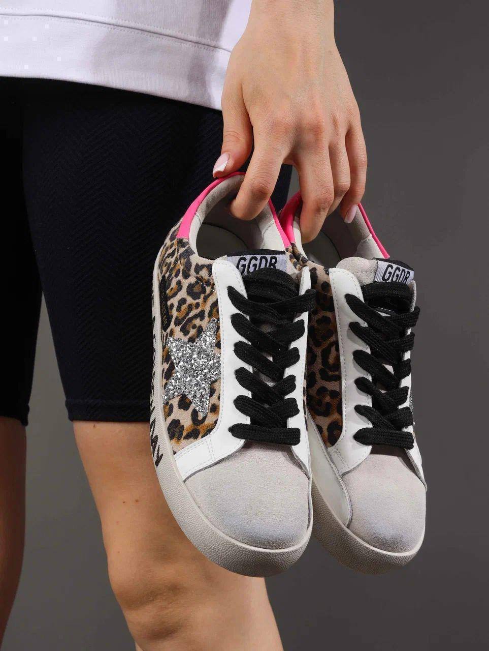 Кеды женские брендовые натуральная кожа леопардовые 3720 Кеды женские брендовые натуральная кожа леопардовые 3720