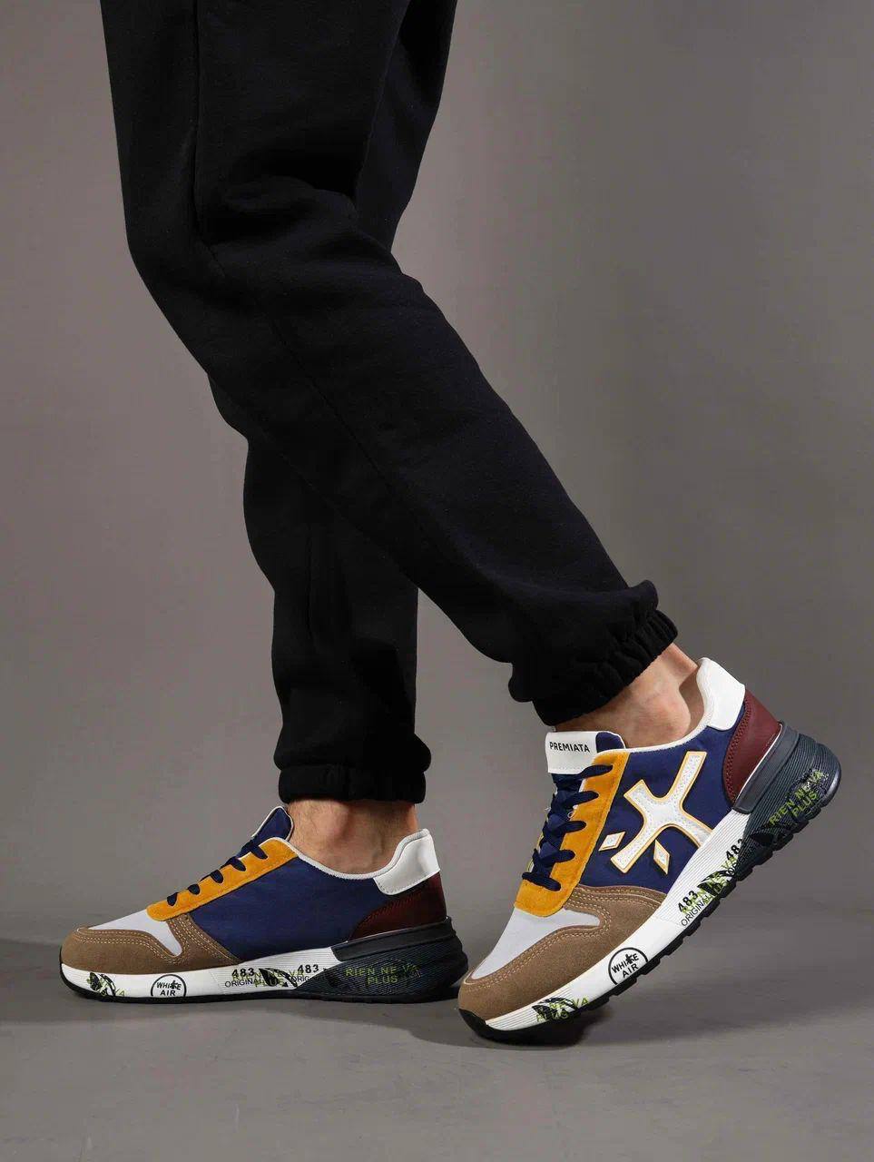 Кроссовки мужские брендовые искусственная кожа многоцветные 3705 Кроссовки мужские брендовые искусственная кожа многоцветные 3705