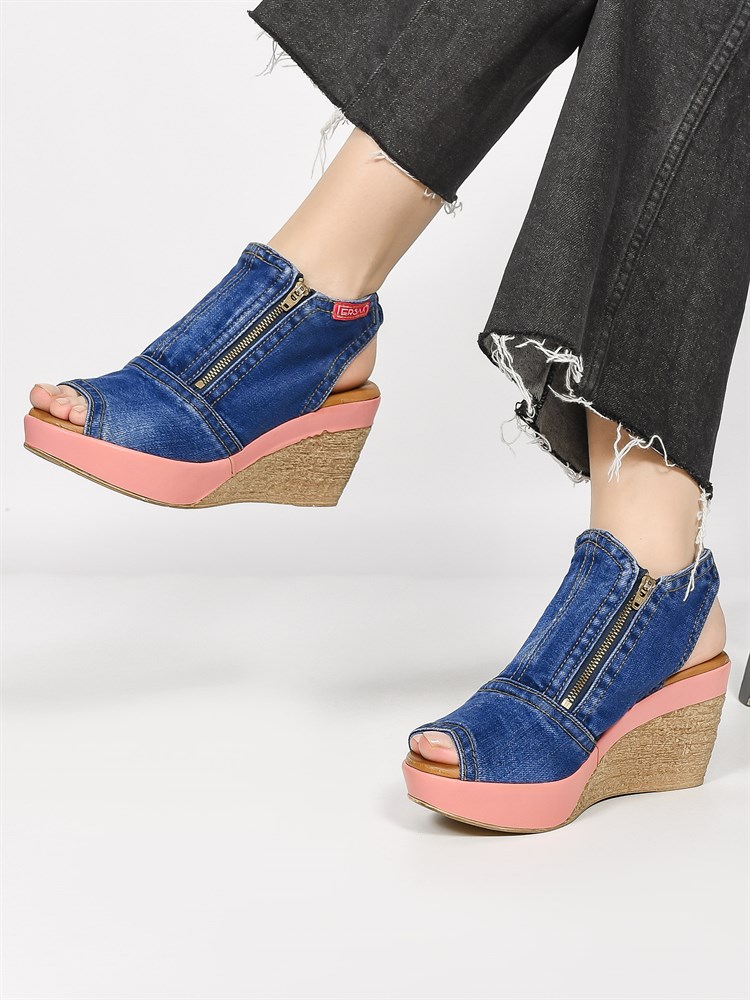 Босоножки женские летние джинсовые синие 5570-0012 Denim