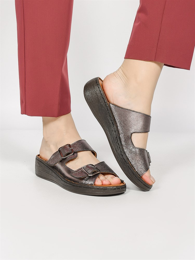 Сабо женские летние натуральный кожа серебристые 3020-13 Сабо женские летние натуральный кожа серебристые 3020-13