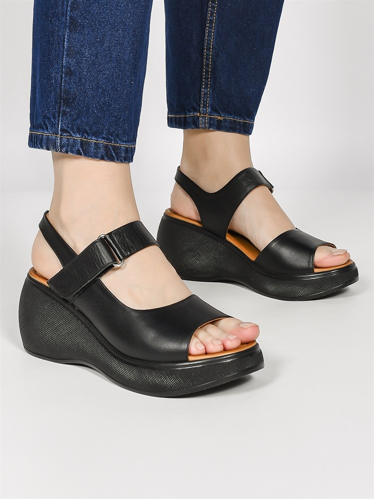 Босоножки женские летние натуральная кожа черные 2629-R002 Siyah Босоножки женские летние натуральная кожа черные 2629-R002 Siyah