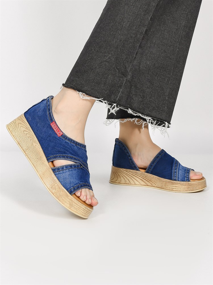 Босоножки женские летние джинсовые синие 5118-0245 Denim