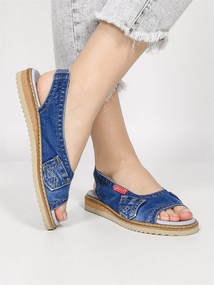 Босоножки женские летние джинсовые синие 5062-0074 Denim