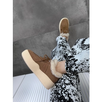 Сумка клатч ETRO канва серая бежевым