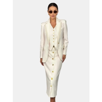 Костюм тройка SCHIAPARELLI белый 3170 Костюм тройка SCHIAPARELLI белый 3170