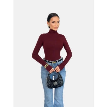 Лонгслив гольф бордовый 3233 Лонгслив гольф бордовый 3233