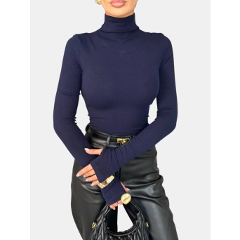 Лонгслив гольф синий 3234 Лонгслив гольф синий 3234