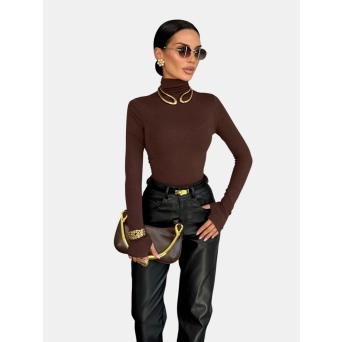 Лонгслив гольф коричневый 3236 Лонгслив гольф коричневый 3236