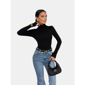 Лонгслив гольф черный 3237 Лонгслив гольф черный 3237