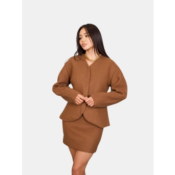 Костюм двойка с юбкой коричневый 3242 Костюм двойка с юбкой коричневый 3242