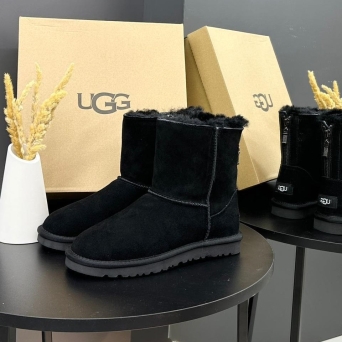 Угги женские UGG зимние черные замшевые 36-40 BU2717