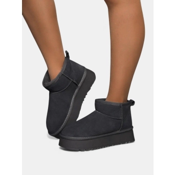 Угги женские зимние натуральная замша графитовые 3410