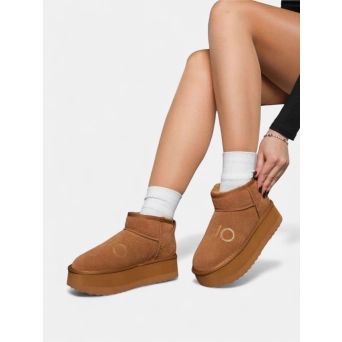 Угги женские зимние LIU JO коричневые 3415