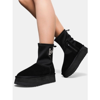 Угги женские зимние LIU JO на молнии черные 3419