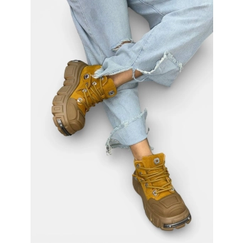 Ботинки демисезонные BALENCIAGA замша коричневые 3322