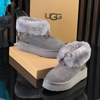 Угги женские UGG зимние серые замшевые 36-40