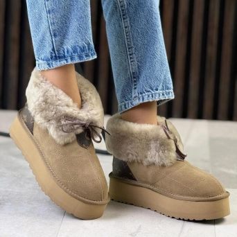 Угги женские UGG зимние капучино замшевые 36-40 BU2707