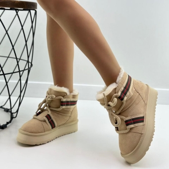 Угги женские UGG зимние бежевые замшевые 36-40 BU2798