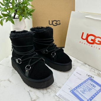 Угги женские UGG зимние черные замшевые 36-40 BU2801