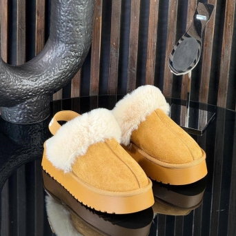 Угги женские без пятки UGG зимние коричневые замшевые 36-41 BU2844