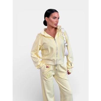 Костюм спортивный BALENCIAGA на молнии лимонный 3443