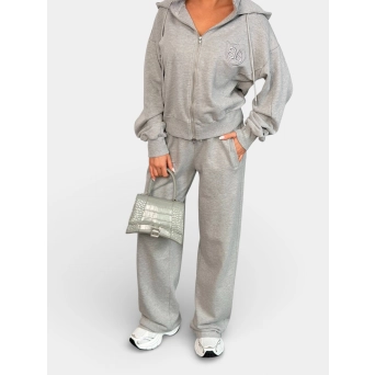 Костюм спортивный BALENCIAGA на молнии темно серый 3445