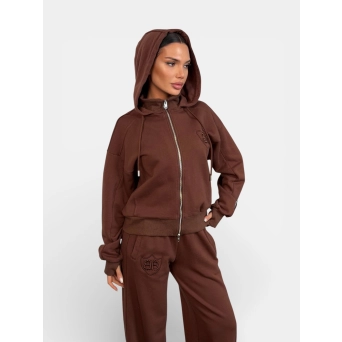 Костюм спортивный BALENCIAGA на молнии коричневый 3446
