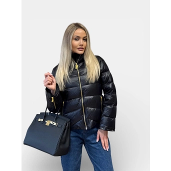 Пуховик зимний SCHIAPARELLI с капюшоном черный 3461