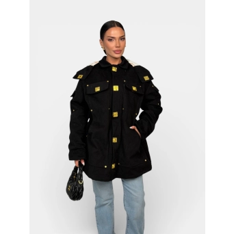 Куртка парка Schiaparelli удлиненная черная 3464