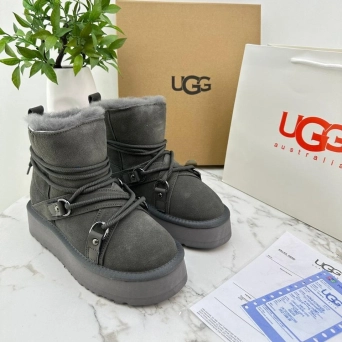 Угги женские UGG зимние серые замшевые 36-40 BU2800