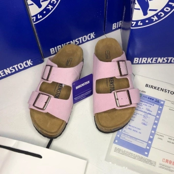 Сандалии женские BIRKENSTOCK на лето замшевые розовые 36-40 BU2832