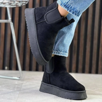 Угги женские UGG зимние черные замшевые 36-41 BU2840