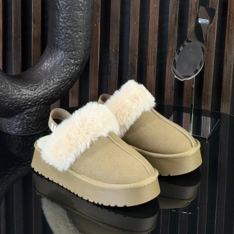 Угги женские без пятки UGG зимние хаки замшевые 36-41 BU2842