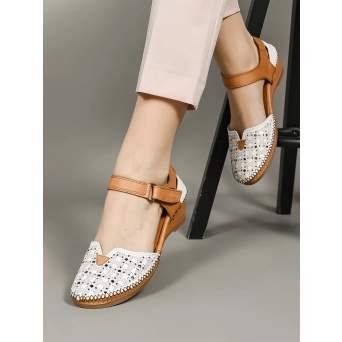 Босоножки женские летние натуральная кожа белые 100-07-02