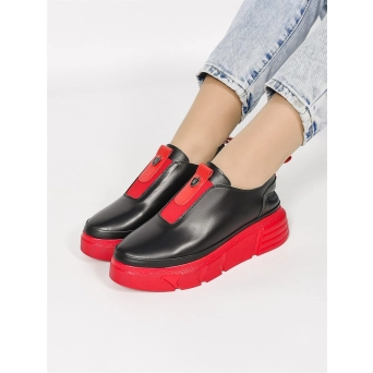 Лоферы женские натуральная кожа черные 154-01-202 Лоферы женские натуральная кожа черные 154-01-202