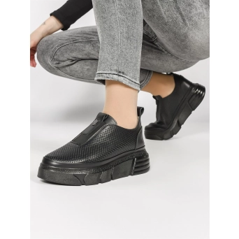 Слиперы женские летние натуральная кожа черные 161-01 Siyah Слиперы женские летние натуральная кожа черные 161-01 Siyah