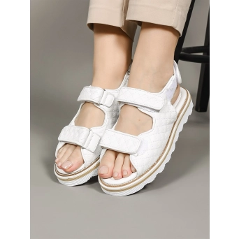 Босоножки женские летние натуральная кожа белые 0226-07-2030 Босоножки женские летние натуральная кожа белые 0226-07-2030