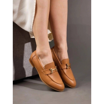 Лоферы женские брендовые натуральная кожа коричневые 3646 Лоферы женские брендовые натуральная кожа коричневые 3646