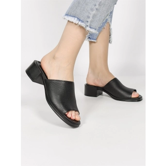 Сабо женские летние натуральный кожа черные 828-01 Сабо женские летние натуральный кожа черные 828-01